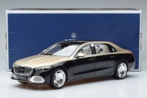 Mercedes Maybach S680 X223 Kuldne Must Metallic Norev 1:18 183917 Metall - pilt 7/7