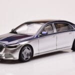 Mercedes Maybach S680 W223 Nautical Sinine Cirrus Hõbedane Almost Real 1:18 820125