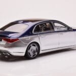 Mercedes Maybach S680 W223 Nautical Sinine Cirrus Hõbedane Almost Real 1:18 820125 - image 3 of 8