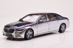 Mercedes Maybach S680 W223 Nautical Sinine Cirrus Hõbedane Almost Real 1:18 820125
