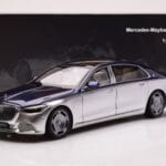 Mercedes Maybach S680 W223 Nautical Sinine Cirrus Hõbedane Almost Real 1:18 820125 - image 8 of 8