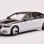 Mercedes Maybach S680 W223 Obsidian Must Diamond Valge Almost Real 1:18