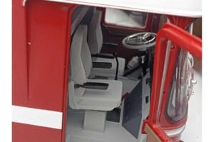 Mercedes O317 Porsche Transporter Punane CMR 1:18 CMR149 Metall - pilt 11/12