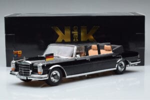 Mercedes 600 Pullman W100 Landaulet Queen Elizabeth II KK-Scale 1:18 KKDC181185 Metall - pilt 6/6