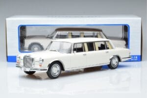 Mercedes S-Class 600 W100 LWB Pullman Valge MCG 1:18 MCG18188 Metall - pilt 6/6