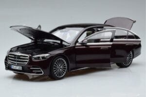 Mercedes S-Class W223 AMG Line Punane Norev 1:18 183804 Metall - pilt 2/8