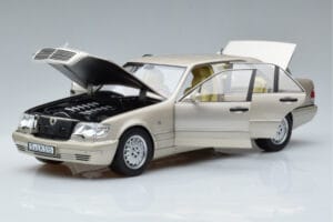 Mercedes S600 W140 Hõbedane Norev 1:18 183723 Metall - pilt 2/7