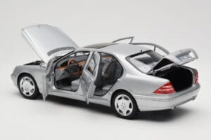 Mercedes S600 W220 Hõbedane Metallic Norev 1:18 183810 Metall - pilt 5/8