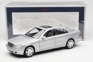 Mercedes S600 W220 Hõbedane Metallic Norev 1:18 183810 Metall - pilt 8/8