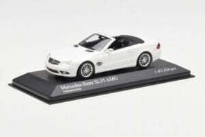 Mercedes SL 55 AMG R230 Valge Minichamps 1:43 400036170 Metall - pilt 2/4