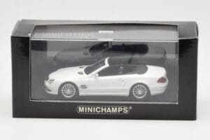 Mercedes SL 55 AMG R230 Valge Minichamps 1:43 400036170 Metall - pilt 4/4