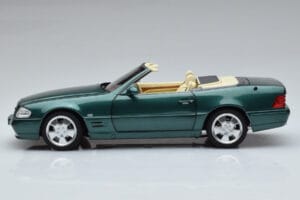 Mercedes SL500 R129 Roheline Metallic Norev 1:18 183753 Metall - pilt 5/8