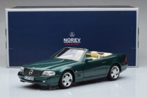 Mercedes SL500 R129 Roheline Metallic Norev 1:18 183753 Metall - pilt 8/8