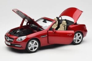 Mercedes SLK R172 Designo Zircon Punane Minichamps 1:18 B66960513 Metall - pilt 2/8