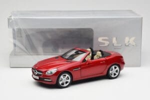Mercedes SLK R172 Designo Zircon Punane Minichamps 1:18 B66960513 Metall - pilt 8/8