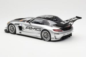 Mercedes SLS AMG GT3 #96 M. Hakkinen AMG Customer Sports 6 Hours of Zhuhai ILMC 2011 Minichamps 1:18 B66960197 Metall - pilt 5/6