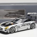 Mercedes SLS AMG GT3 #96 M. Hakkinen AMG Customer Sports 6 Hours of Zhuhai ILMC 2011 Minichamps 1:18 - image 6 of 6