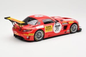 Mercedes SLS AMG GT3 #35 Team Black Falcon T. Heyer / Jafer / Lemeret 24 Hours of Spa 2011 Minichamps 1:18 151113135 Metall - pilt 2/6