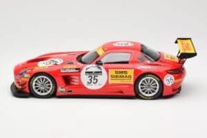 Mercedes SLS AMG GT3 #35 Team Black Falcon T. Heyer / Jafer / Lemeret 24 Hours of Spa 2011 Minichamps 1:18 151113135 Metall - pilt 3/6