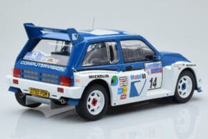 MG Metro 6R4 #14 D. Llewellin / P. Short RAC Rally 1986 IXO 1:18 18RMC068C Metall - pilt 2/6