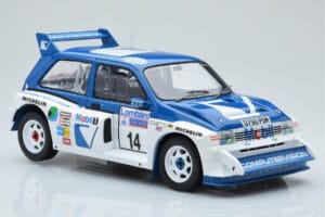 MG Metro 6R4 #14 D. Llewellin / P. Short RAC Rally 1986 IXO 1:18 18RMC068C Metall - pilt 4/6