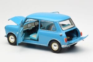 Morris Mini Minor Sinine Kyosho 1:18 08964BL Metall - pilt 5/8