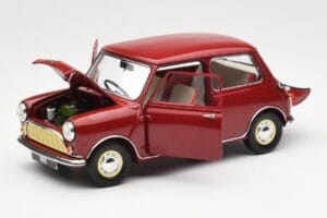 Morris Mini Minor Punane Kyosho 1:18 08964R Metall - pilt 2/8
