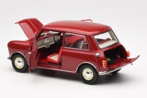Morris Mini Minor Punane Kyosho 1:18 08964R Metall - pilt 5/8