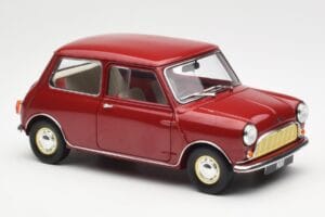 Morris Mini Minor Punane Kyosho 1:18 08964R Metall - pilt 6/8