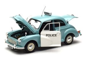 Morris Minor Politsei Sinine & Valge Minichamps 1:18 150137090 Metall - pilt 2/8