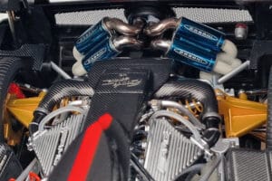 Pagani Zonda Cinque Valge Benny Almost Real 1:18 850601001 Metall - pilt 9/12