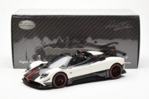 Pagani Zonda Cinque Roadster Valge Benny Almost Real 1:18 850611001 Metall - pilt 8/8