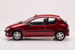 Peugeot 206 S16 Punane Otto 1:18 OT1039 Vaik - pilt 3/6