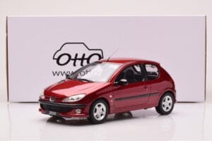 Peugeot 206 S16 Punane Otto 1:18 OT1039 Vaik - pilt 6/6