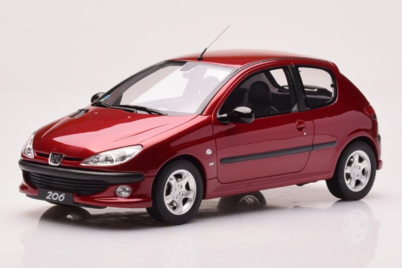 Peugeot 206 S16 Punane Otto 1:18