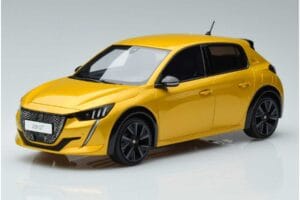 Peugeot 208 GT Line Kollane Otto 1:18 OT930 Vaik