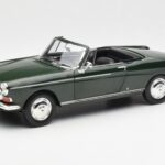 Peugeot 404 Kabriolett Antique Green Piiratud Tiraaz Norev 1:18
