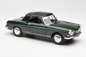 Peugeot 404 Kabriolett Antique Green Piiratud Tiraaz Norev 1:18 184829 Metall - pilt 6/8