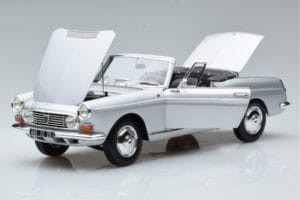 Peugeot 404 Kabriolett Hõbedane Norev 1:18 184835 Metall - pilt 2/8
