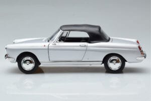 Peugeot 404 Kabriolett Hõbedane Norev 1:18 184835 Metall - pilt 4/8