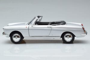 Peugeot 404 Kabriolett Hõbedane Norev 1:18 184835 Metall - pilt 5/8