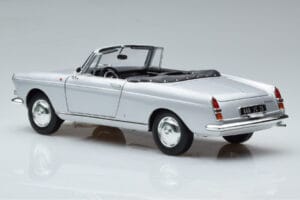 Peugeot 404 Kabriolett Hõbedane Norev 1:18 184835 Metall - pilt 7/8