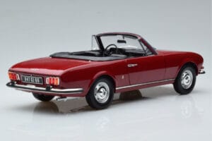 Peugeot 504 Kabriolett Punane Norev 1:18 184818 Metall - pilt 3/8