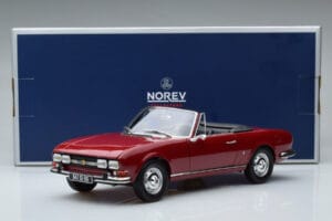 Peugeot 504 Kabriolett Punane Norev 1:18 184818 Metall - pilt 8/8