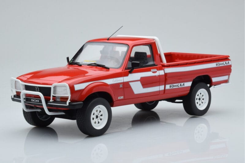 Peugeot 504 Dangel Pickup Punane Otto 1:18