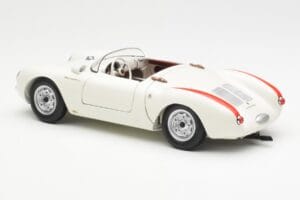 Porsche 550 Spyder 70 Aastat Edition Valge Schuco 1:18 450033300 Metall - pilt 7/8