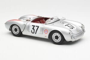 Porsche 550 RS Spyder #37 H. Polensky / R. von Frankenberg 24 Hours of Le Mans 1955 Schuco 1:18 450033400 Metall - pilt 6/8