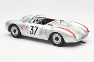 Porsche 550 RS Spyder #37 H. Polensky / R. von Frankenberg 24 Hours of Le Mans 1955 Schuco 1:18 450033400 Metall - pilt 7/8
