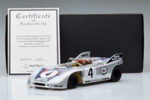 Porsche 908/03 #4 V. Elford / G. Larrousse 1000km Nurburgring 1971 AUTOart 1:18 87181 Metall - pilt 8/8