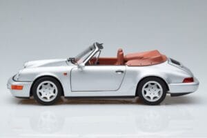 Porsche 911 964 Carrera 2 Kabriolett Hõbedane Norev 1:18 187330 Metall - pilt 4/7